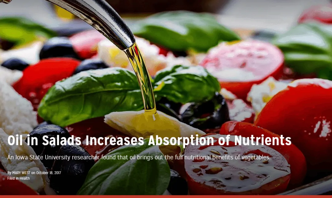 Oil in Salads Increases Absorption of Nutrients