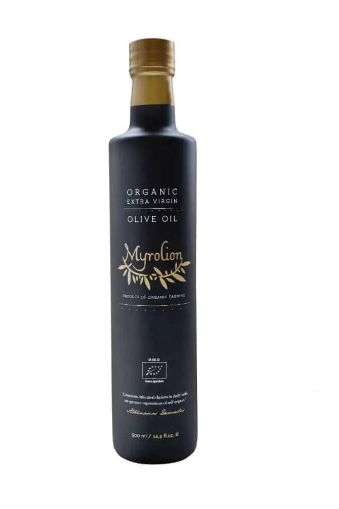 Myrolion 500ml Bottle Organic Extra Virgin High Phenolic Olive Oil Cold Pressed