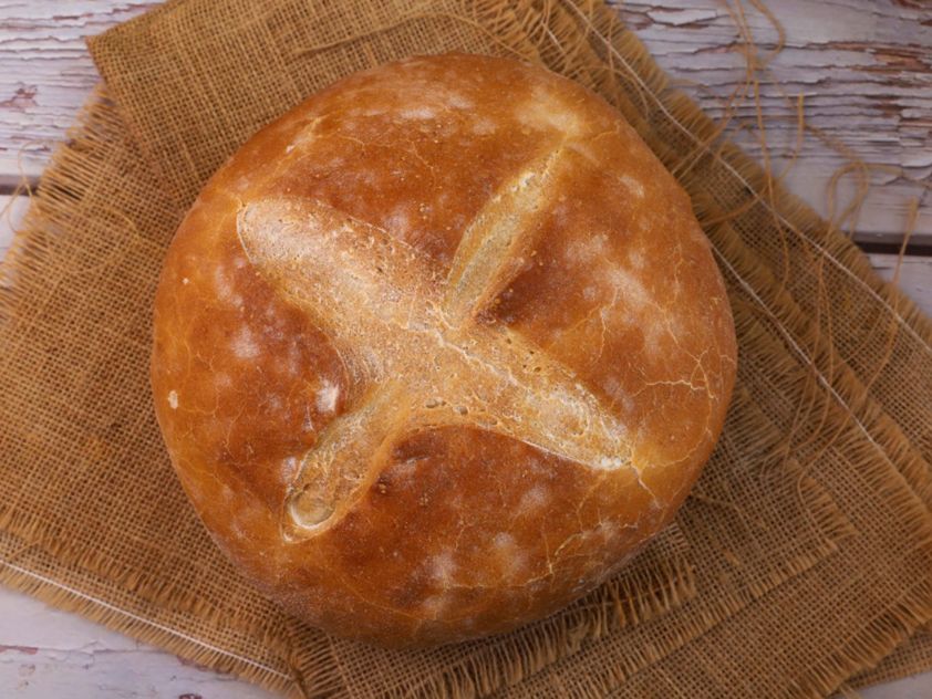 choriatiko bread ideal for dipping olive oil