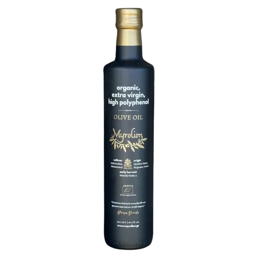Myrolion Organic Extra Virgin Olive Oil Rich in Polyphenols - 2020-2021 Bottle