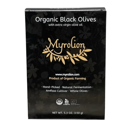 Myrolion Organic Black Olives