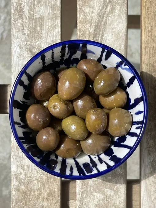 Myrolion Organic Green Olives Table Olives with Lemon and Extra Virgin Olive Oil