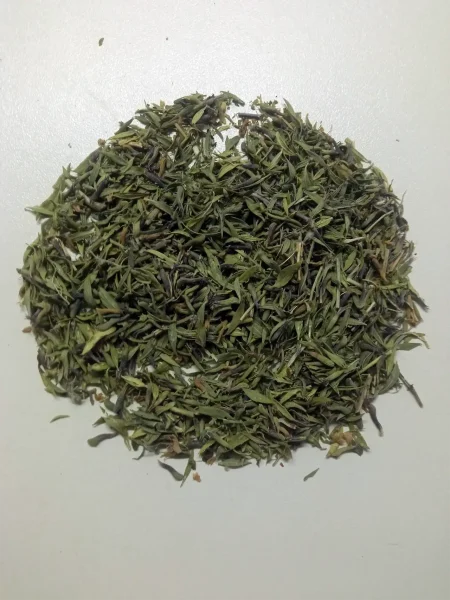Dried leaves and blossoms of organic hyssop